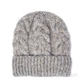 Chapeaux d'hiver chauds capuchons en tricot acrylique